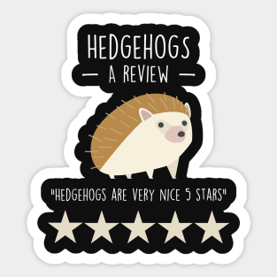 Hedgehog Review Sticker